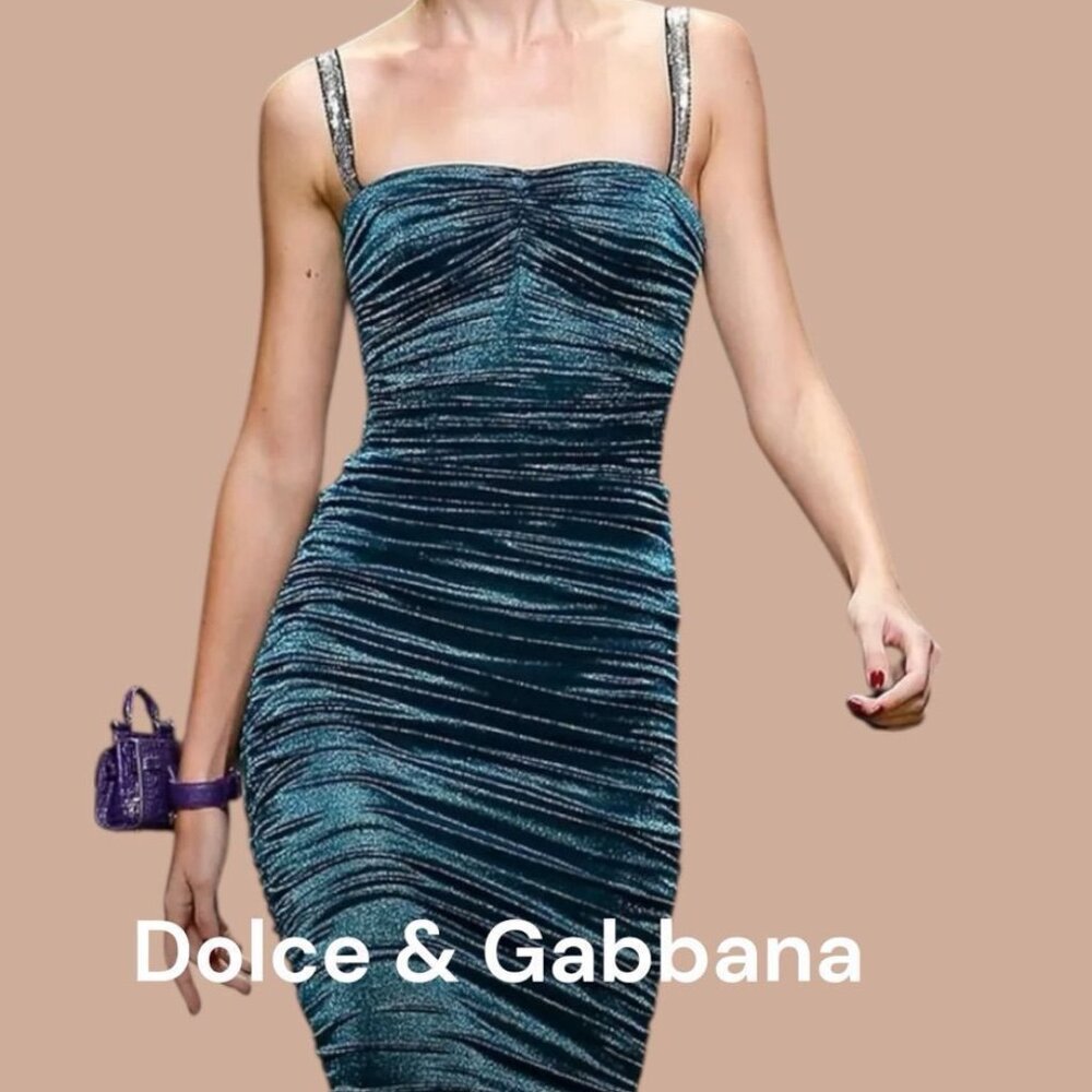 Dolce & Gabbana Longuette Satin Dress